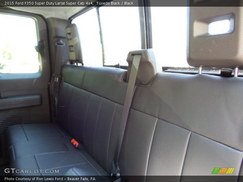 Tuxedo Black / Black 2015 Ford F350 Super Duty Lariat Super Cab 4x4