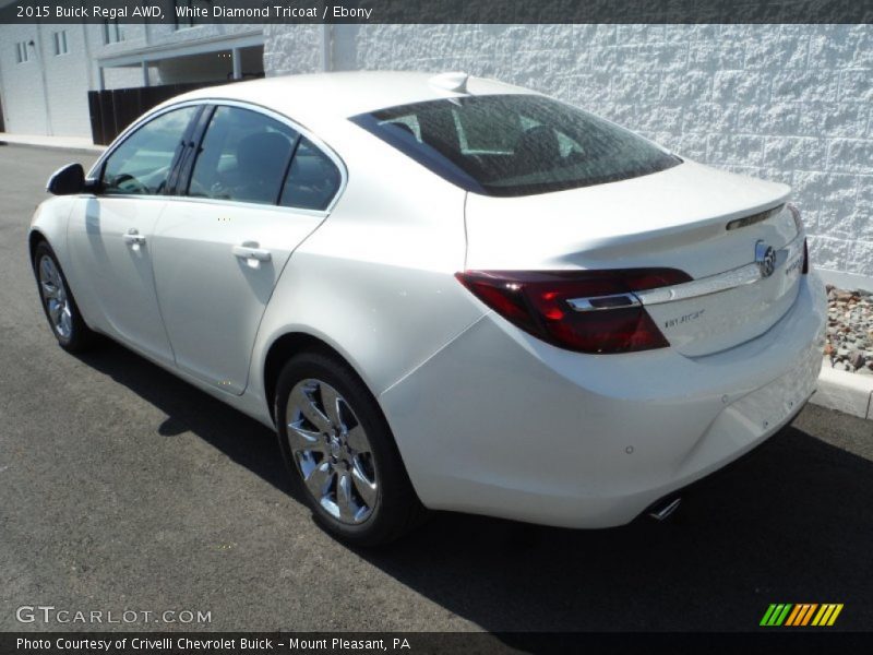 White Diamond Tricoat / Ebony 2015 Buick Regal AWD