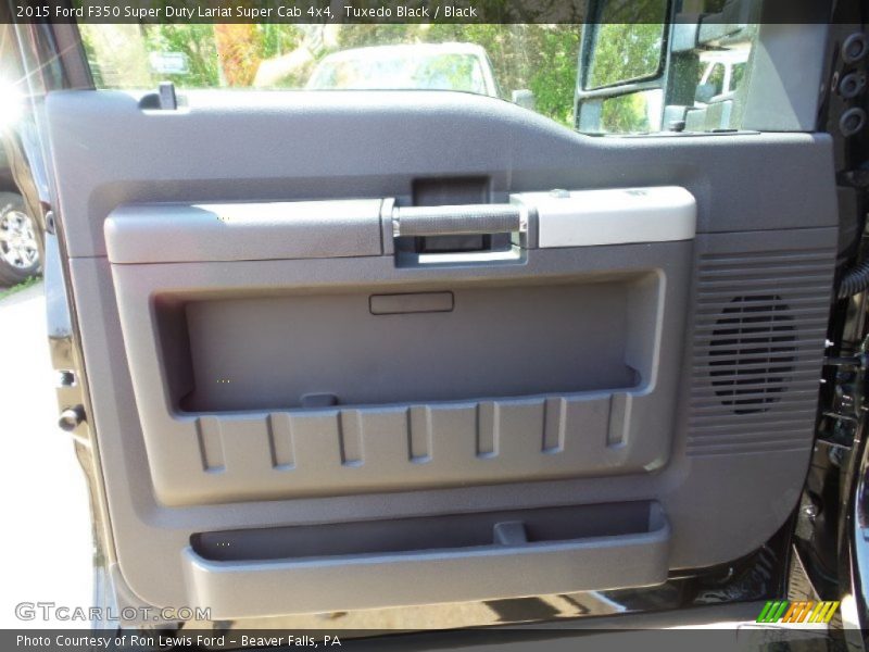 Tuxedo Black / Black 2015 Ford F350 Super Duty Lariat Super Cab 4x4