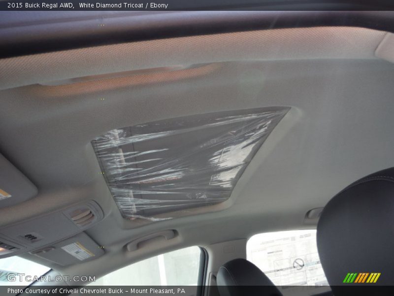 White Diamond Tricoat / Ebony 2015 Buick Regal AWD