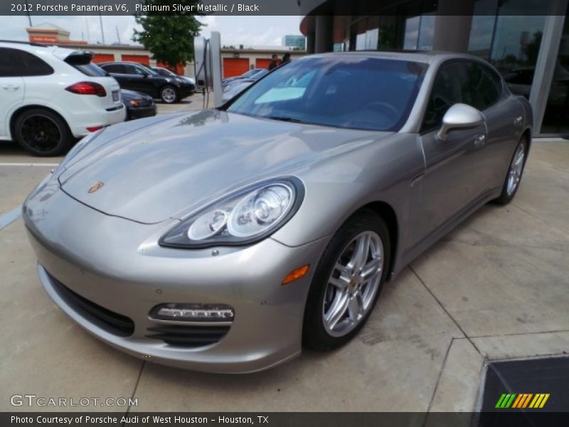 Platinum Silver Metallic / Black 2012 Porsche Panamera V6