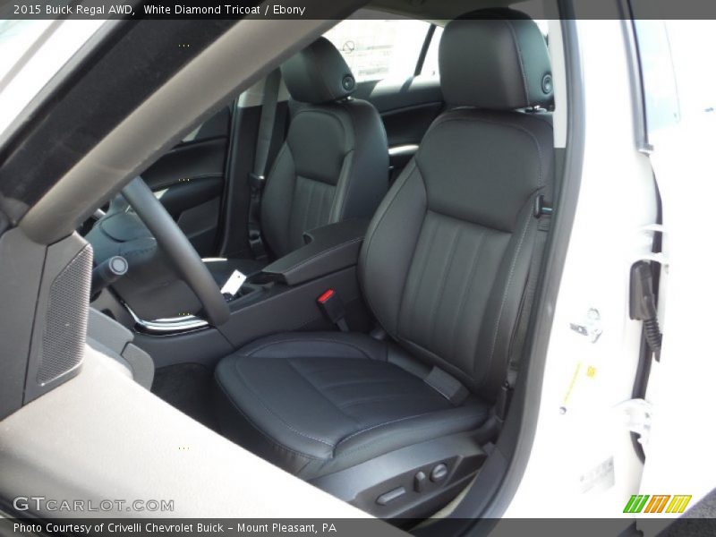 White Diamond Tricoat / Ebony 2015 Buick Regal AWD