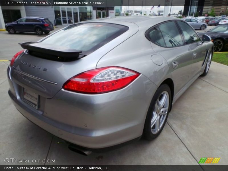 Platinum Silver Metallic / Black 2012 Porsche Panamera V6