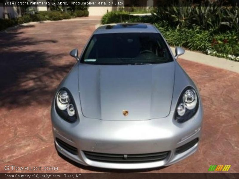 Rhodium Silver Metallic / Black 2014 Porsche Panamera S E-Hybrid