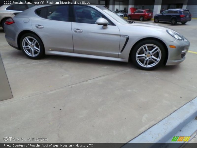 Platinum Silver Metallic / Black 2012 Porsche Panamera V6