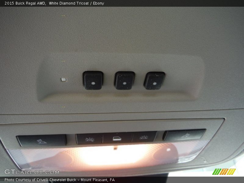 White Diamond Tricoat / Ebony 2015 Buick Regal AWD
