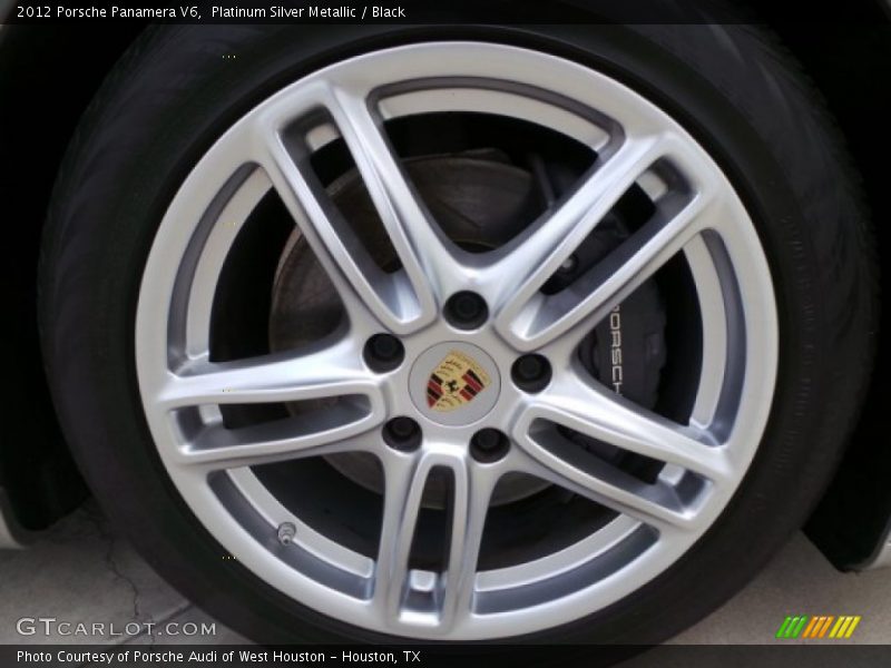 Platinum Silver Metallic / Black 2012 Porsche Panamera V6