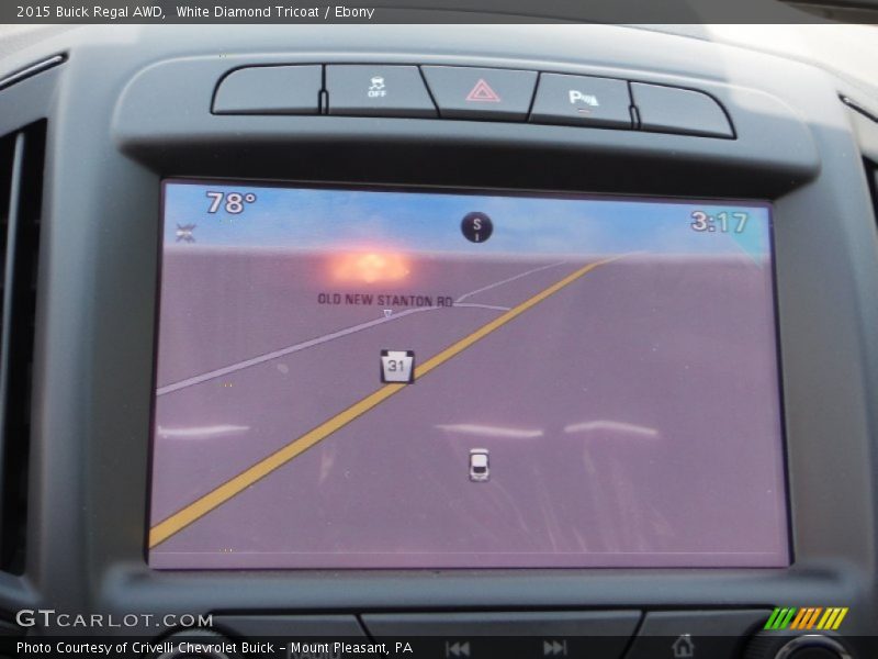 White Diamond Tricoat / Ebony 2015 Buick Regal AWD