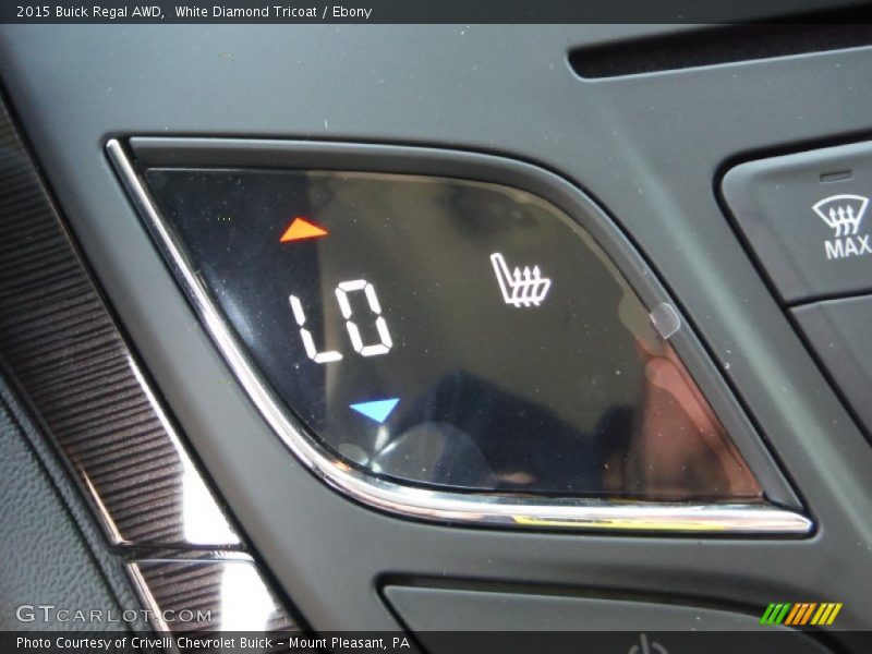 White Diamond Tricoat / Ebony 2015 Buick Regal AWD