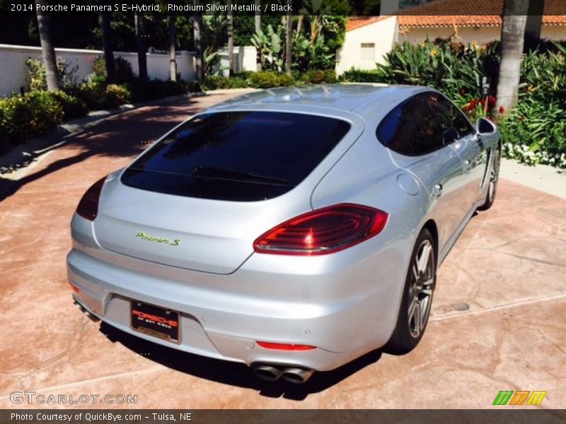 Rhodium Silver Metallic / Black 2014 Porsche Panamera S E-Hybrid