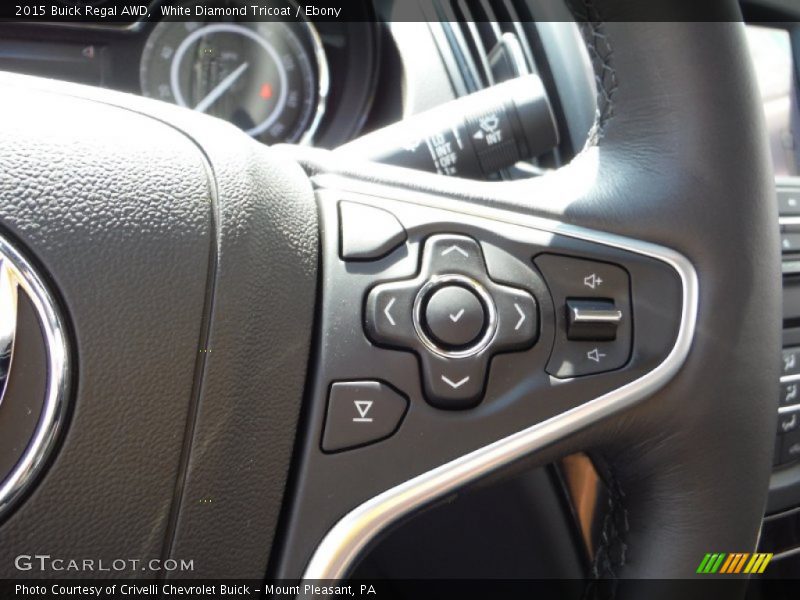 White Diamond Tricoat / Ebony 2015 Buick Regal AWD