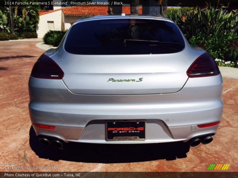 Rhodium Silver Metallic / Black 2014 Porsche Panamera S E-Hybrid