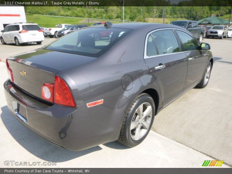 Taupe Gray Metallic / Ebony 2012 Chevrolet Malibu LT
