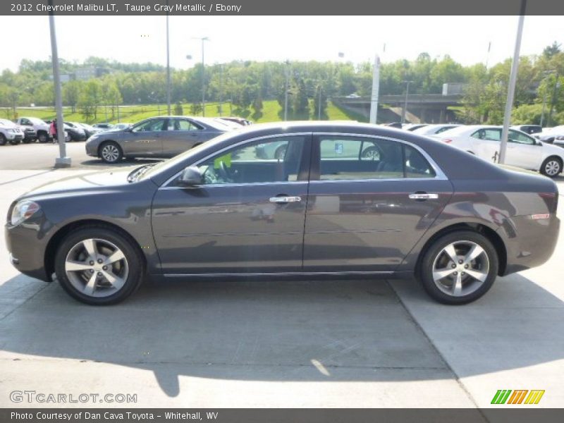 Taupe Gray Metallic / Ebony 2012 Chevrolet Malibu LT