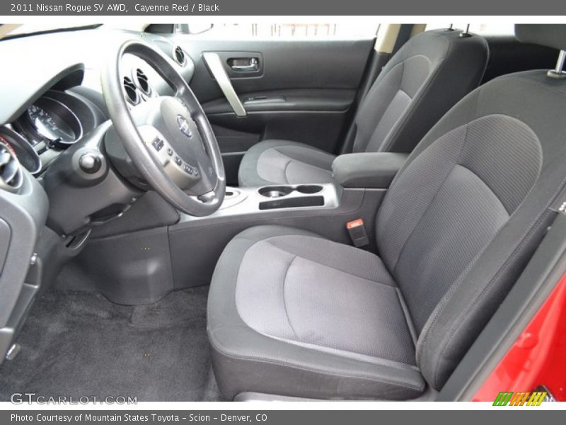 Cayenne Red / Black 2011 Nissan Rogue SV AWD