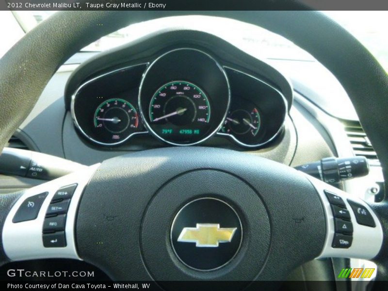 Taupe Gray Metallic / Ebony 2012 Chevrolet Malibu LT