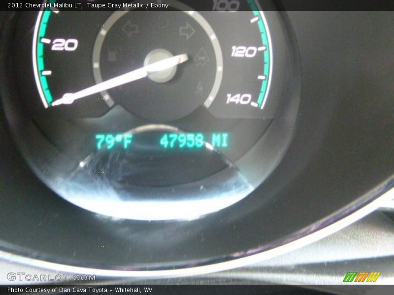 Taupe Gray Metallic / Ebony 2012 Chevrolet Malibu LT