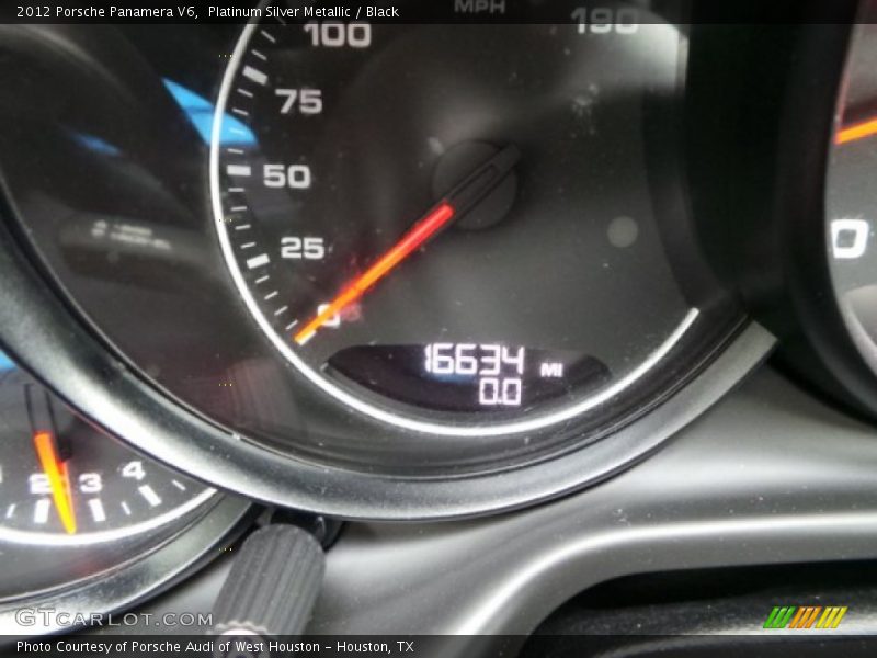 Platinum Silver Metallic / Black 2012 Porsche Panamera V6