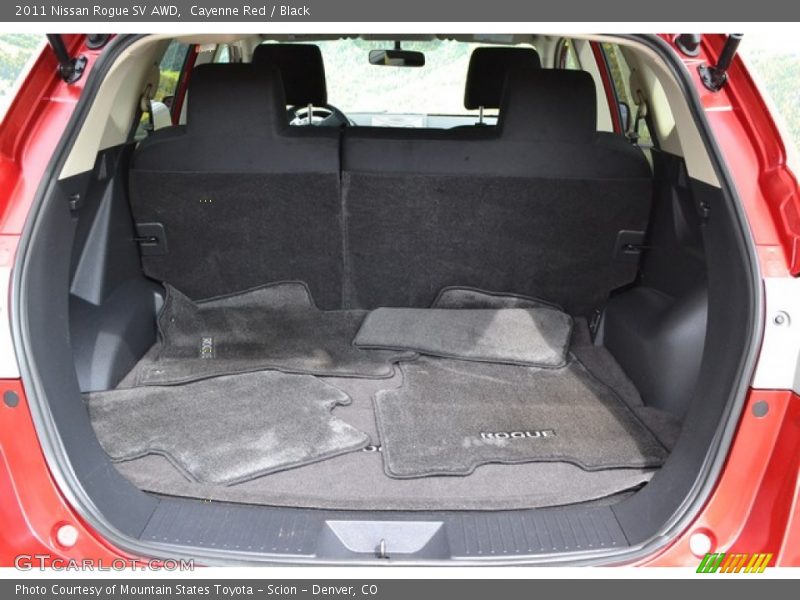Cayenne Red / Black 2011 Nissan Rogue SV AWD
