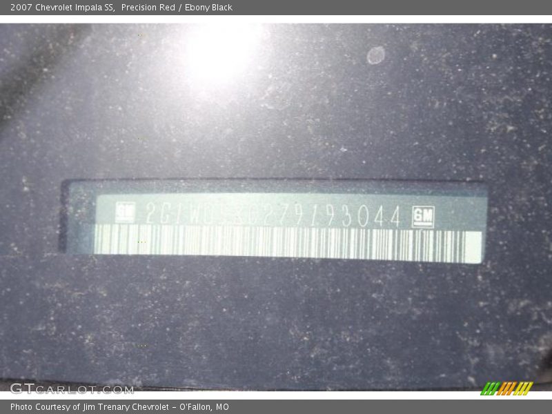 Precision Red / Ebony Black 2007 Chevrolet Impala SS