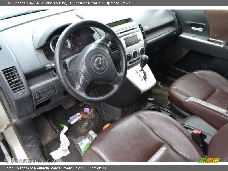  2007 MAZDA5 Grand Touring Espresso Brown Interior