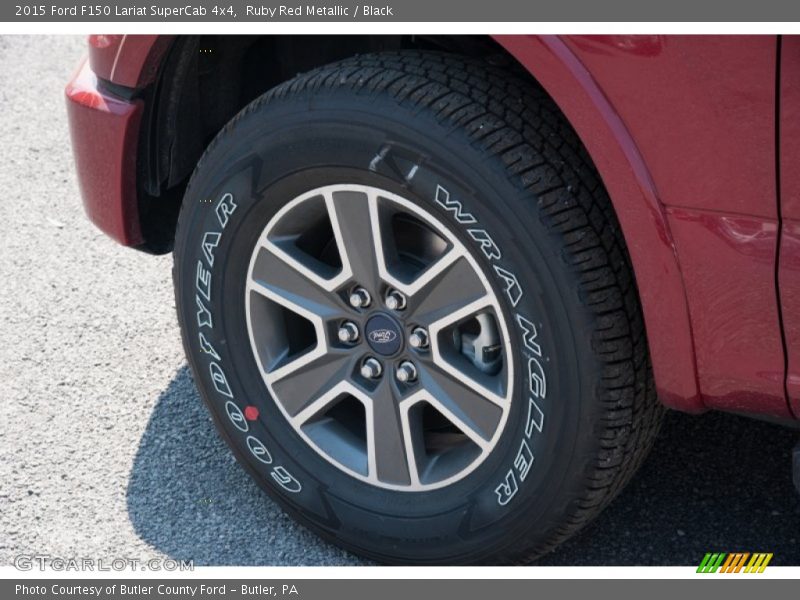 Ruby Red Metallic / Black 2015 Ford F150 Lariat SuperCab 4x4