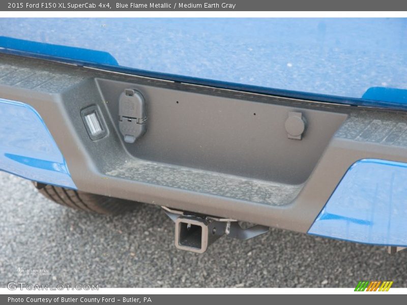 Blue Flame Metallic / Medium Earth Gray 2015 Ford F150 XL SuperCab 4x4