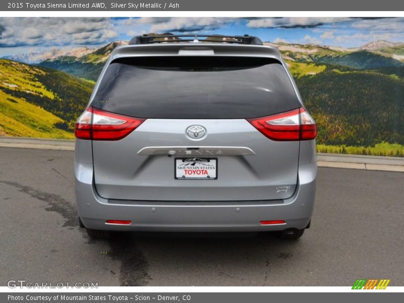 Silver Sky Metallic / Ash 2015 Toyota Sienna Limited AWD