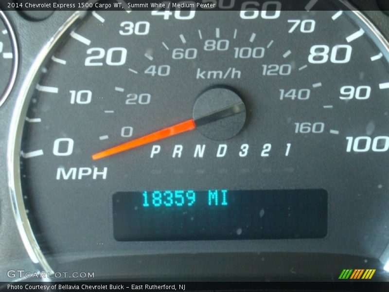Summit White / Medium Pewter 2014 Chevrolet Express 1500 Cargo WT