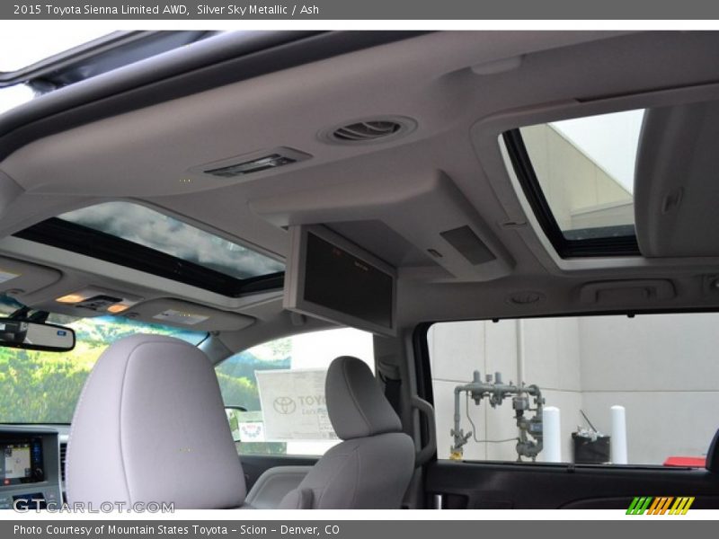 Silver Sky Metallic / Ash 2015 Toyota Sienna Limited AWD