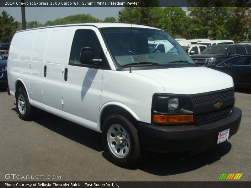 Summit White / Medium Pewter 2014 Chevrolet Express 1500 Cargo WT