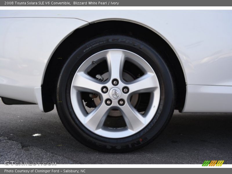 Blizzard White Pearl / Ivory 2008 Toyota Solara SLE V6 Convertible