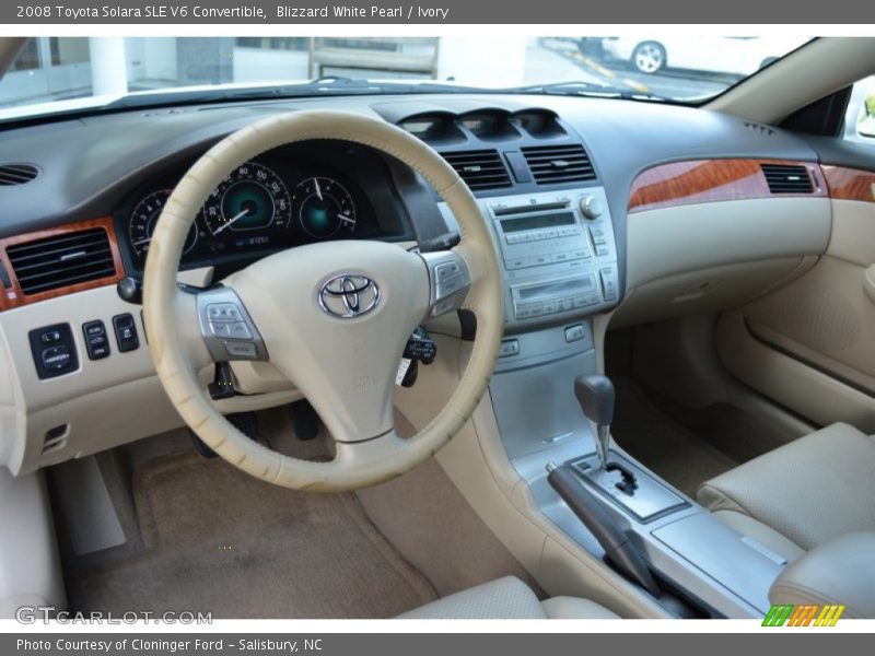 Blizzard White Pearl / Ivory 2008 Toyota Solara SLE V6 Convertible