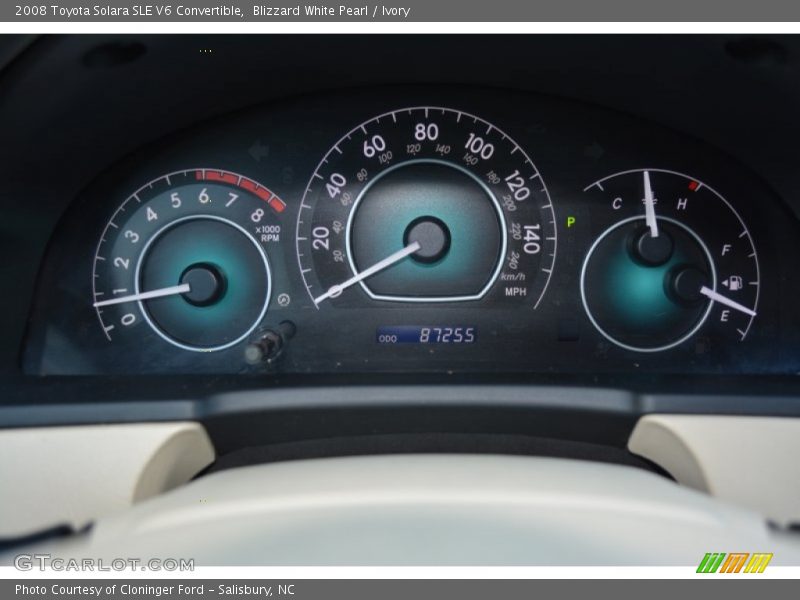 Blizzard White Pearl / Ivory 2008 Toyota Solara SLE V6 Convertible