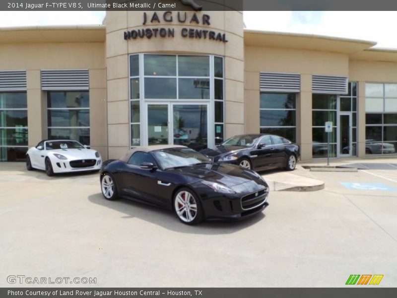 Ultimate Black Metallic / Camel 2014 Jaguar F-TYPE V8 S