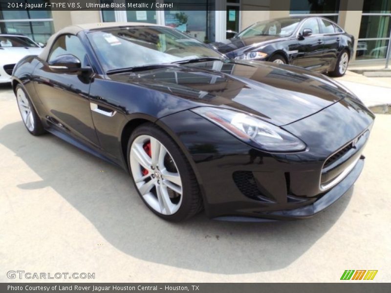 Ultimate Black Metallic / Camel 2014 Jaguar F-TYPE V8 S