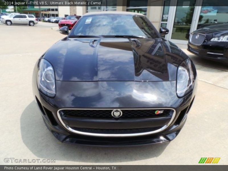 Ultimate Black Metallic / Camel 2014 Jaguar F-TYPE V8 S