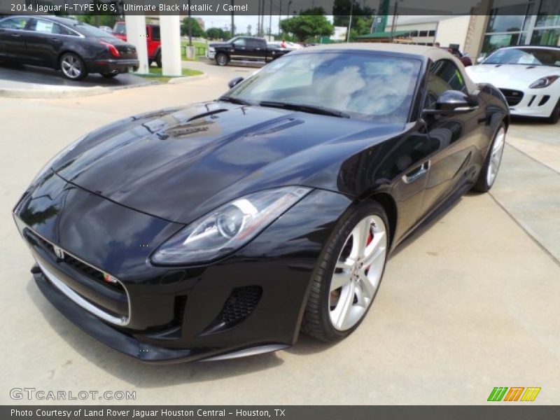Ultimate Black Metallic / Camel 2014 Jaguar F-TYPE V8 S