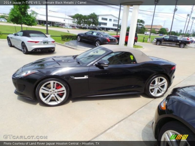 Ultimate Black Metallic / Camel 2014 Jaguar F-TYPE V8 S