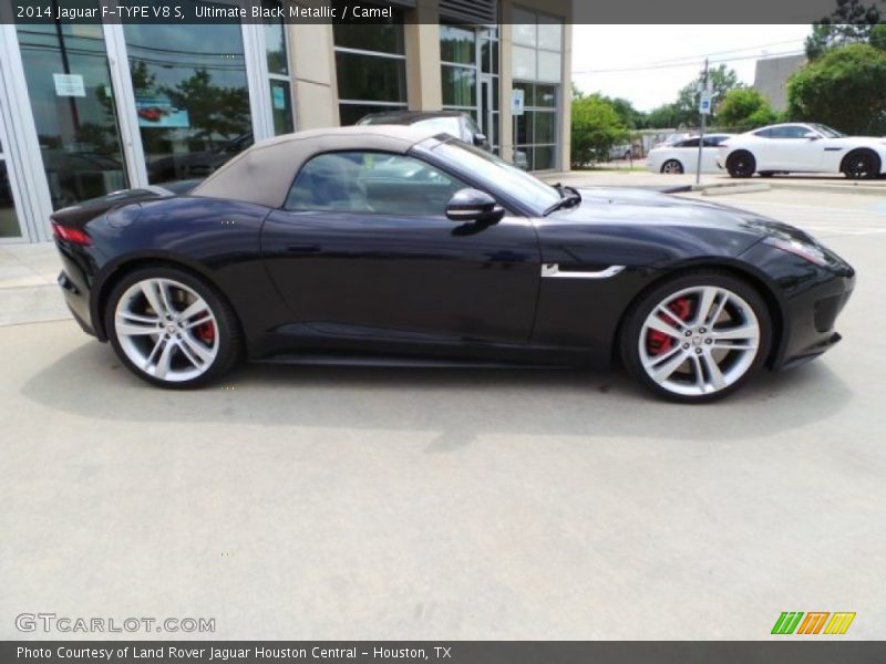 Ultimate Black Metallic / Camel 2014 Jaguar F-TYPE V8 S