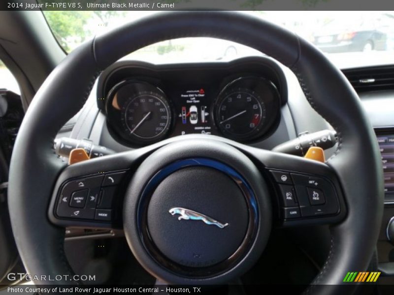 Ultimate Black Metallic / Camel 2014 Jaguar F-TYPE V8 S