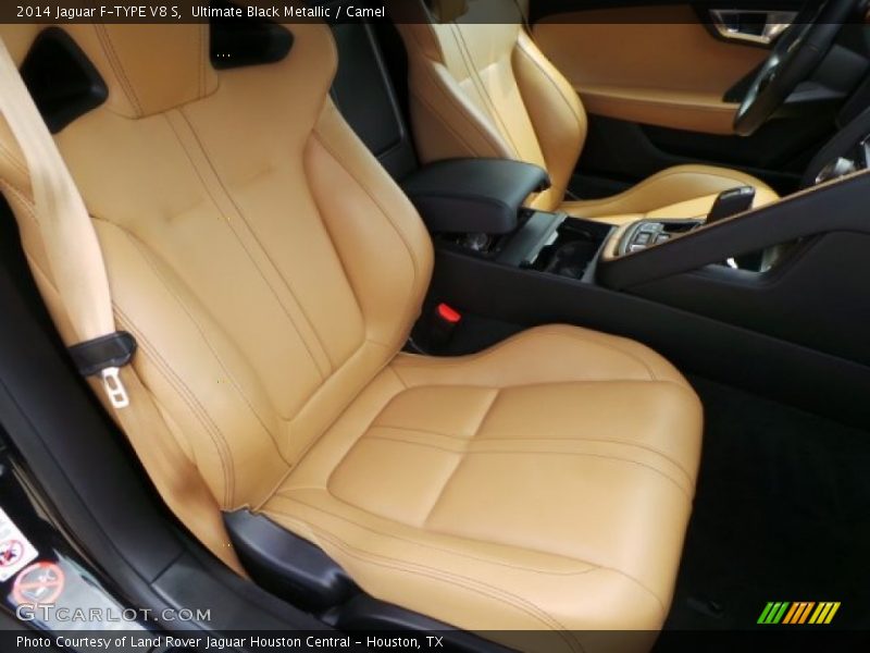 Ultimate Black Metallic / Camel 2014 Jaguar F-TYPE V8 S