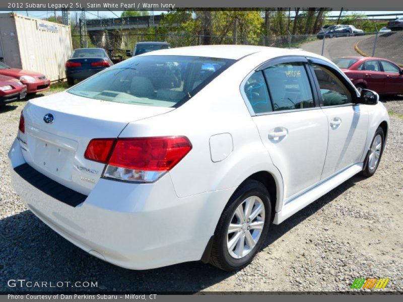 Satin White Pearl / Warm Ivory 2012 Subaru Legacy 2.5i