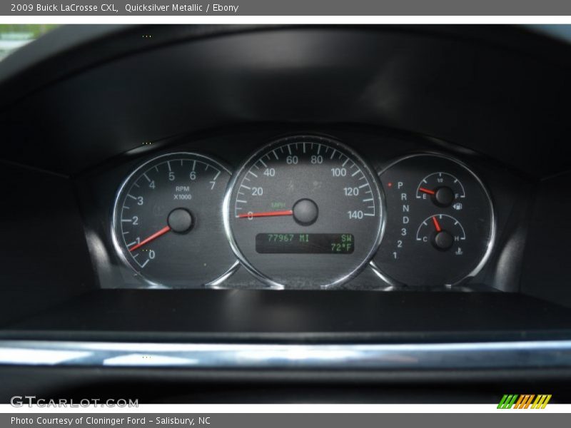 Quicksilver Metallic / Ebony 2009 Buick LaCrosse CXL