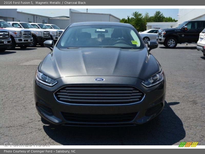 Magnetic Metallic / Charcoal Black 2016 Ford Fusion S