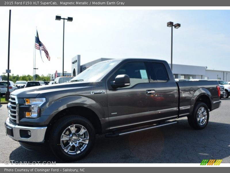 Magnetic Metallic / Medium Earth Gray 2015 Ford F150 XLT SuperCab