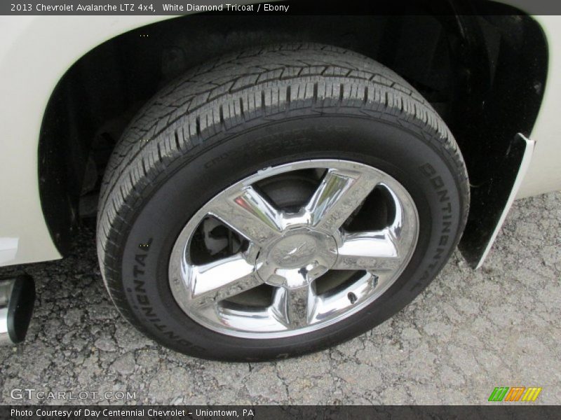 White Diamond Tricoat / Ebony 2013 Chevrolet Avalanche LTZ 4x4