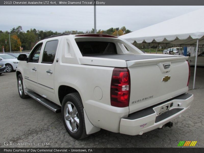 White Diamond Tricoat / Ebony 2013 Chevrolet Avalanche LTZ 4x4