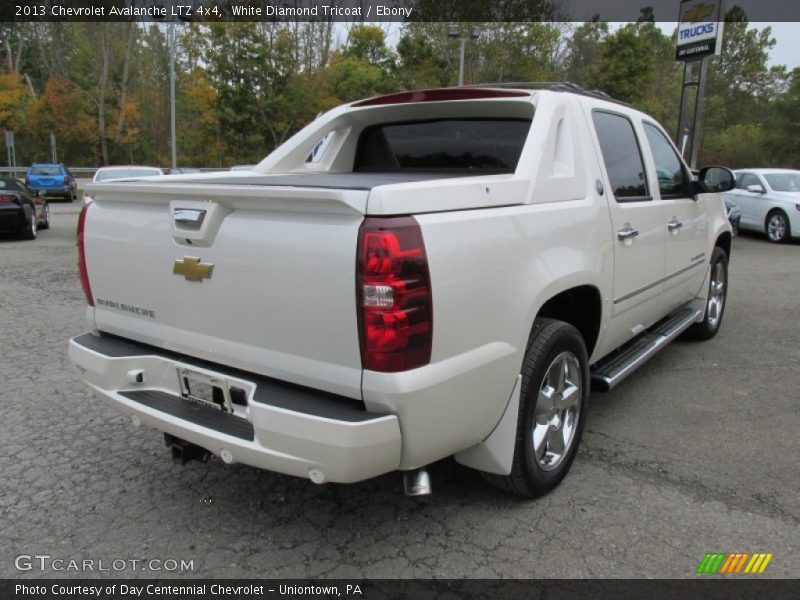 White Diamond Tricoat / Ebony 2013 Chevrolet Avalanche LTZ 4x4