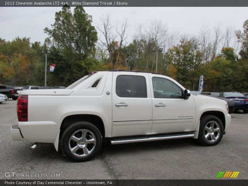 White Diamond Tricoat / Ebony 2013 Chevrolet Avalanche LTZ 4x4